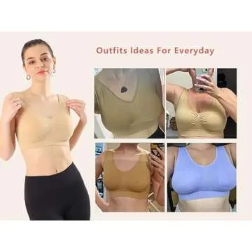 Comfortable AKAMC Bras for Women - Wirefree Everyday Bra