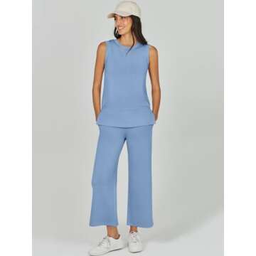 Stylish ANRABESS Women’s 2 Piece Summer Outfit Set - Comfy & Chic Lounge Wear