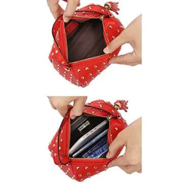 LOVEVOOK Stylish Mini Clutch Bag with Rivets