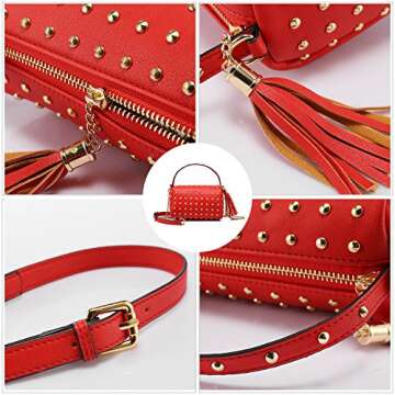 LOVEVOOK Stylish Mini Clutch Bag with Rivets