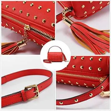 LOVEVOOK Stylish Mini Clutch Bag with Rivets