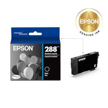EPSON 288 DURABrite Ultra Ink Standard Capacity Black Cartridge (T288120-S) Works with Expression XP...