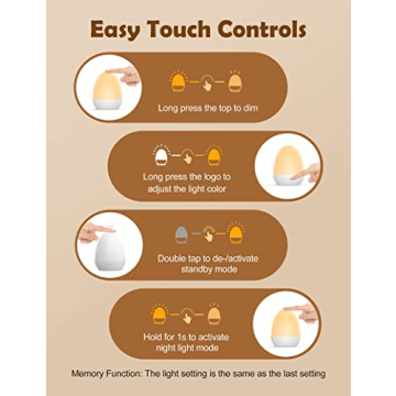 JolyWell Portable Night Light for Kids with Timer