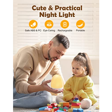 JolyWell Portable Night Light for Kids with Timer