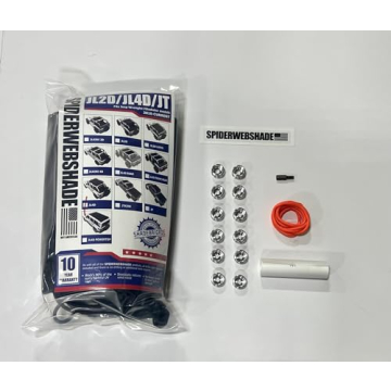 Durable Spiderwebshade Sun Shade for Jeep Wrangler JL