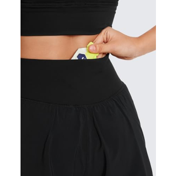 CRZ YOGA Women's Butterfly Shorts High-Waisted Pocketed Active Wear