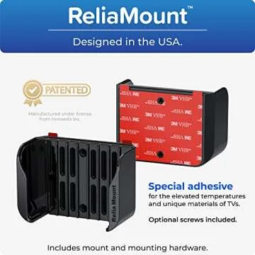 ReliaMount for Apple TV – Mount Compatible with All Apple TV Generations (Including All 4K Models)