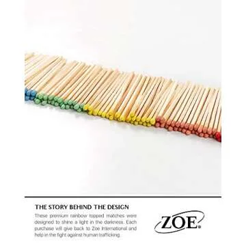 Benevolence LA Decorative Long Wooden Matches in Jar