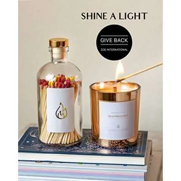 Benevolence LA Decorative Long Wooden Matches in Jar