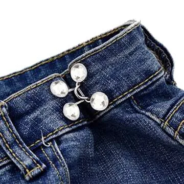Adjustable Qkari Jean Button Pins for Every Outfit