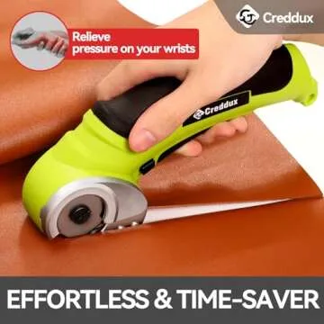 Creddux Cordless Electric Scissors, 4.2V Cardboard Cutter Tool for Cardboard Carpet Leather Packages...