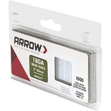 Arrow 18-Gauge Brad Nails for Projects and Repairs