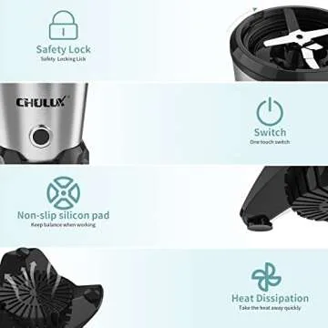 CHULUX 1000W High-Speed Blender for Smoothies and Shakes