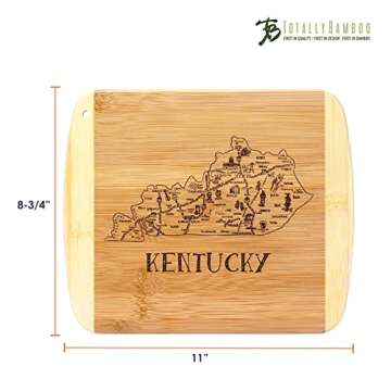 Totally Bamboo A Slice of Life Kentucky State Serving and Cutting Board, 11" x 8.75"
