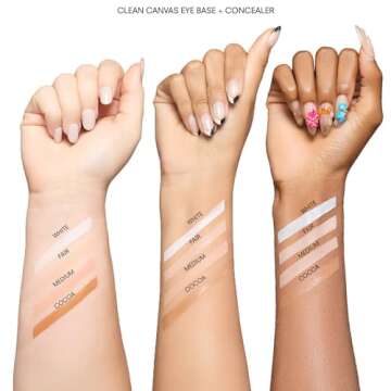 Gerard Cosmetics Clean Canvas Fair Eye Concealer and Base Smudge Proof, Makeup Primer and Eyeshadow Base, Made in the USA, Vegan Formula, Cruelty Free