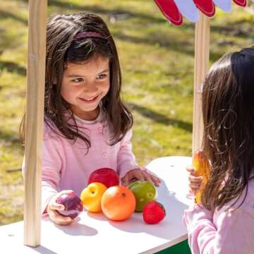Melissa & Doug Playtime Produce Fruits Play Food Set With Crate (9 pcs)