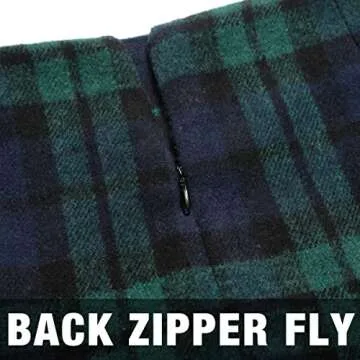 Green Plaid Skirt for Women Green Skirt Women Fall Winter Dresses Bodycon Midi Knee Length Pencil Skirts with Slit, Green, L