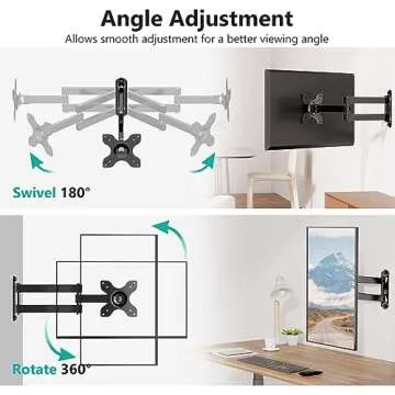 WALI Articulating Wall Mount for 13 to 32 inch TVs