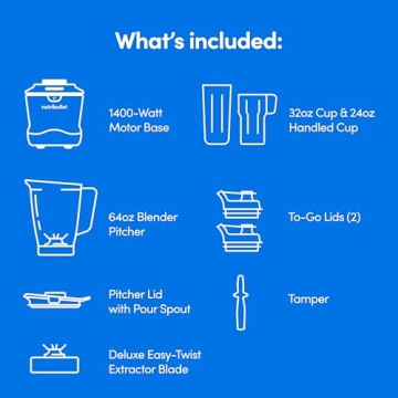 NutriBullet SmartSense Blender Combo - 5-Speed Power