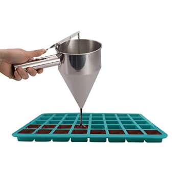 Mity rain 2 Pack 40-Cavity Square Caramel Candy Silicone Molds,Chocolate Forf Truffles, Fat Bombs Ke...