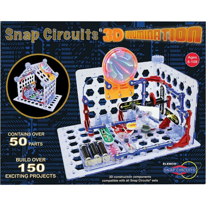 Snap Circuits 3D Electronics Kit for Kids 8+