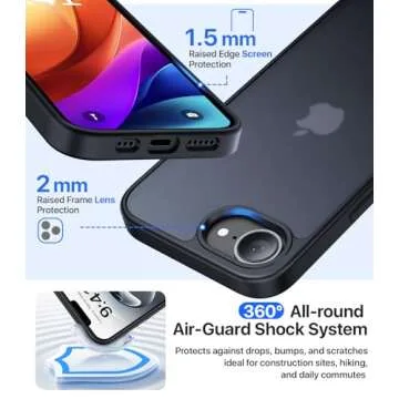 Eastinbox iPhone 16e Case with 16FT Drop Protection