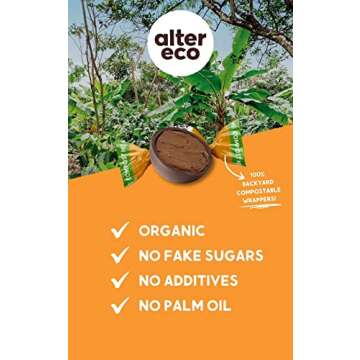 Alter Eco | Salted Caramel Truffles | 58% Pure Dark Cocoa, Fair Trade, Organic, Non-GMO, Gluten-Free...