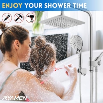 Ryamen Dual Shower Head, High Pressure & Handheld Combo