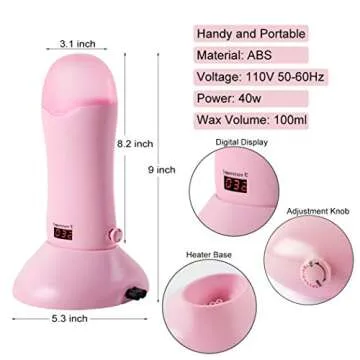 Roller Waxing Kit - Effortless Hair Removal System for Home use