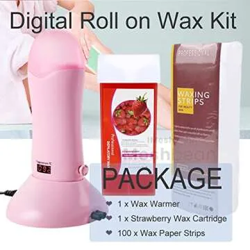 Roller Waxing Kit - Effortless Hair Removal System for Home use