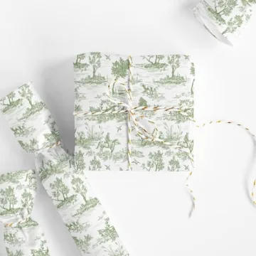 Charming JarThenaAMCS French Village Wrapping Paper for Gifts