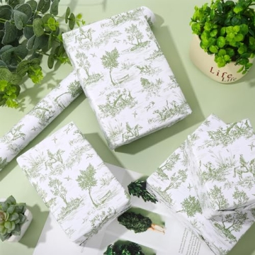 Charming JarThenaAMCS French Village Wrapping Paper for Gifts