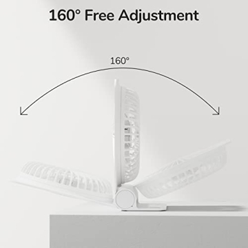 JISULIFE Portable Small Desk Fan for Ultimate Cooling