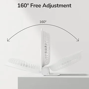 JISULIFE Portable Small Desk Fan for Ultimate Cooling