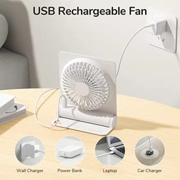 JISULIFE Portable Small Desk Fan for Ultimate Cooling