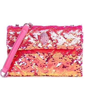 Kurt Geiger London Sequins Medium Kensington Bag fuchsia - Stylish Luxury for Women