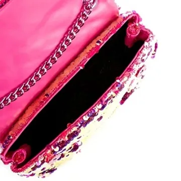 Kurt Geiger Fuchsia Sequins Kensington Bag for Women