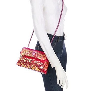 Kurt Geiger Fuchsia Sequins Kensington Bag for Women