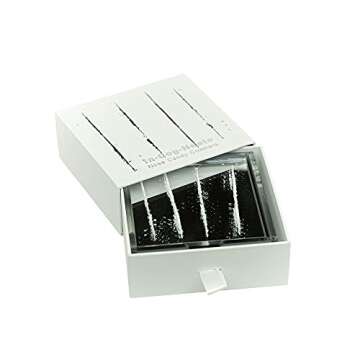 Cokester Funny Coasters for Drinks with Holder - 4 Pcs Novelty Gift Set Unique Present for Friends, Men, Women, Housewarming, Birthday, Living Room Decor, Holiday Party Nose Candy Gag Gifts… (Mirror)