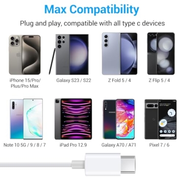 Aolcev Pink USB C Wired Headphones for All Devices