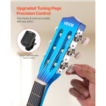 VEVOR Acoustic Guitar for Kids & Beginners, 30 Inch Classical Guitar with Nylon Strings & Full Start...