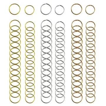 Nydotd 180 Pieces Hair Rings - Braid Rings, Loop Clips for Fashion Styles