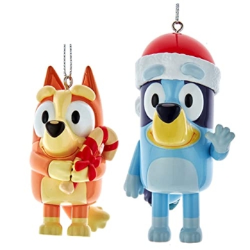 Bluey and Bingo Ornaments - Fun Christmas Tree Decoration Set