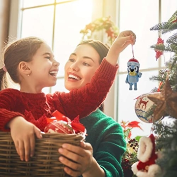 Bluey and Bingo Christmas Ornaments for Holiday Decor