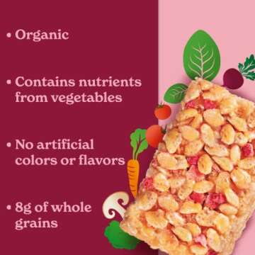 MadeGood Crispy Squares, Strawberry (36 Count) Gluten Free Snacks