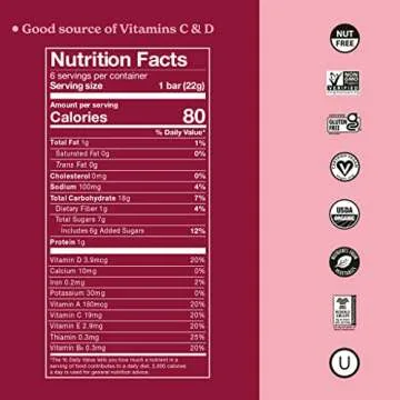 MadeGood Crispy Squares, Strawberry (36 Count) Gluten Free Snacks