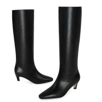 Modatope Women’s Knee High Kitten Heel Boots for Style