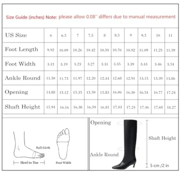 Modatope Women’s Knee High Kitten Heel Boots for Style