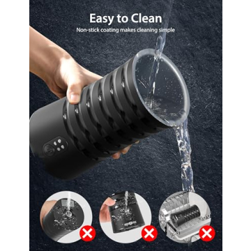 Paris Rhône Milk Frother, 4-in-1 Milk Steamer and Frother, Hot & Cold Foam Milk Warmer with Temperature Control, Auto Shut-Off Frother for Coffee, Latte, Cappuccino, Macchiato