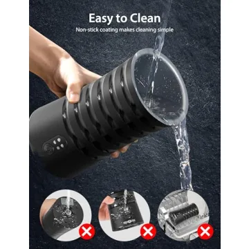 Paris Rhône Milk Frother, 4-in-1 Milk Steamer and Frother, Hot & Cold Foam Milk Warmer with Temperature Control, Auto Shut-Off Frother for Coffee, Latte, Cappuccino, Macchiato